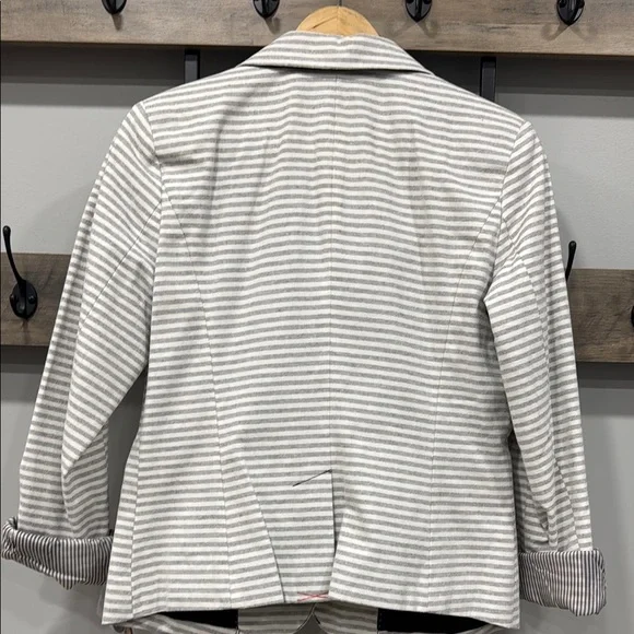 NEW‼️ Merona Women's Striped Gray Blazer - Picture 10 of 11